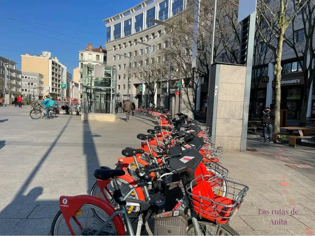 Alquilar bicicletas en Lyon, Francia
